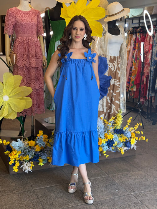 Vestido Blue Blossom