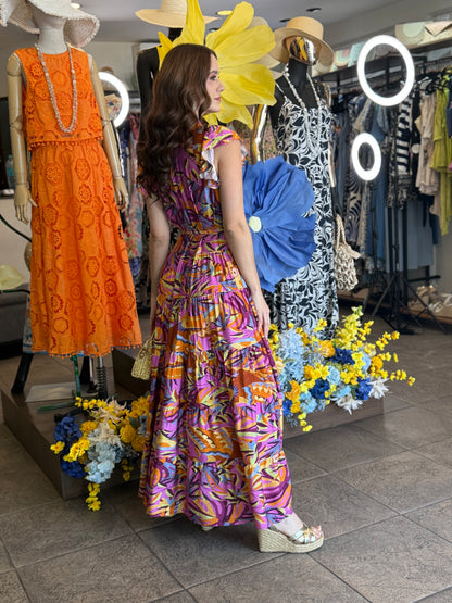 Tropical Sunset Maxi Dress