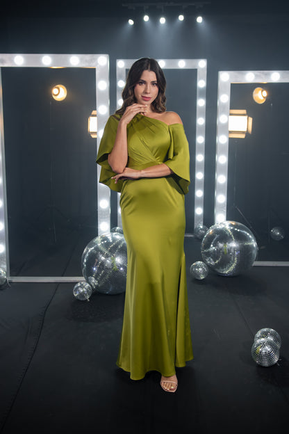 Olive Aura Gown