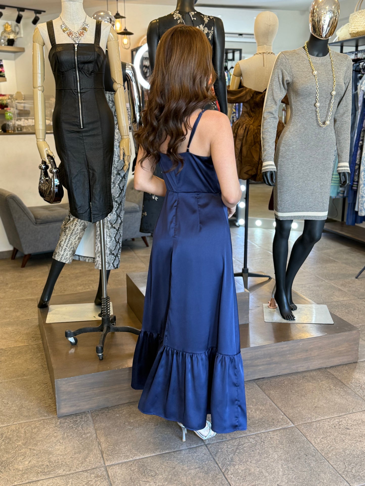 Midnight Bloom Maxi Dress