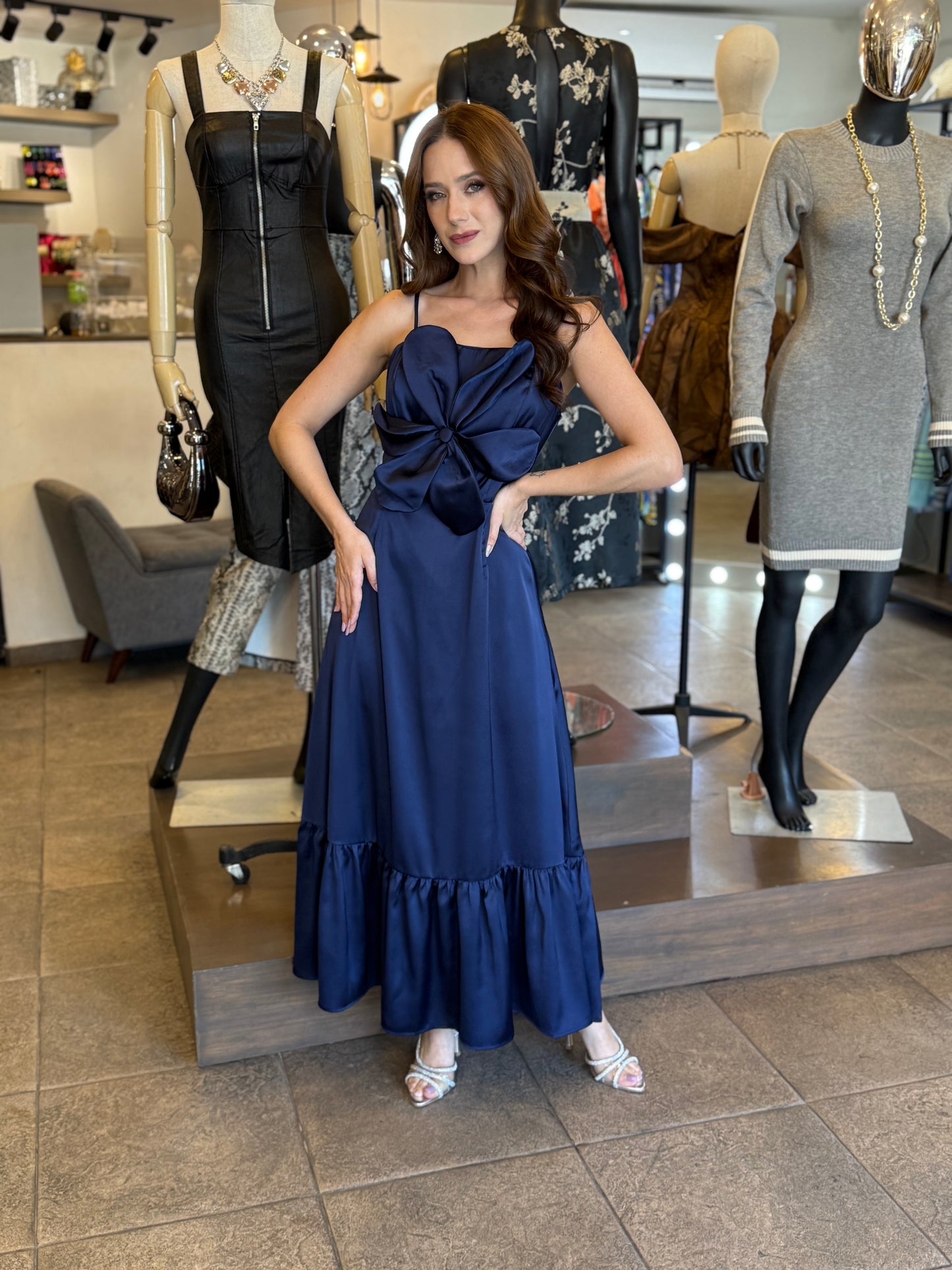 Midnight Bloom Maxi Dress