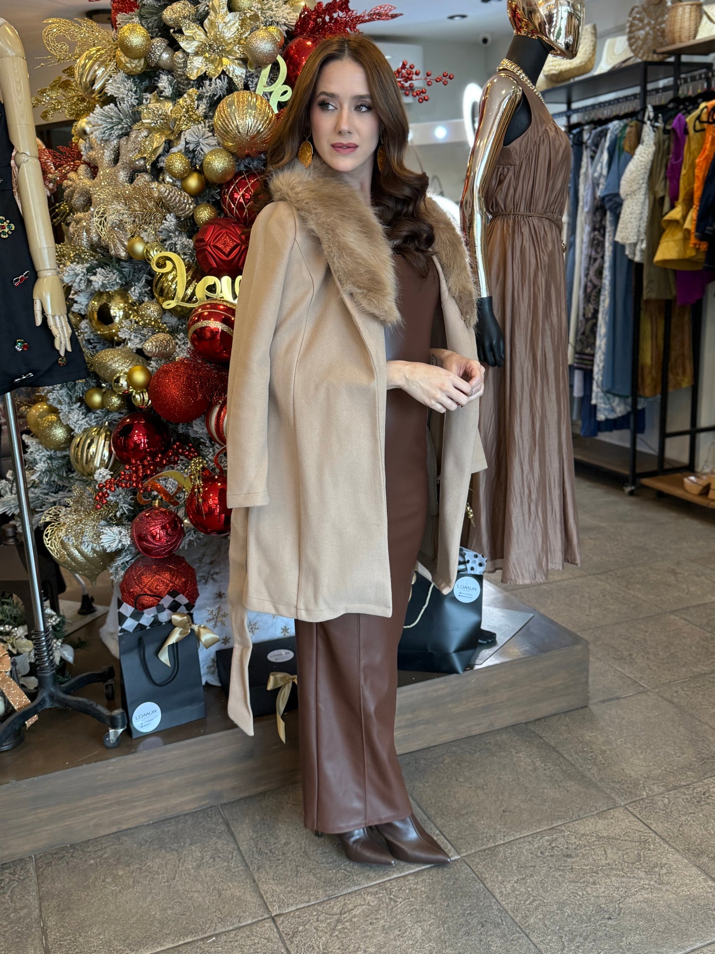 Camelia Luxe Fur Coat