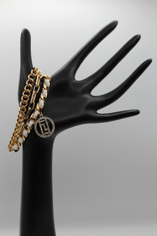 Ivory Icon Link Bracelet