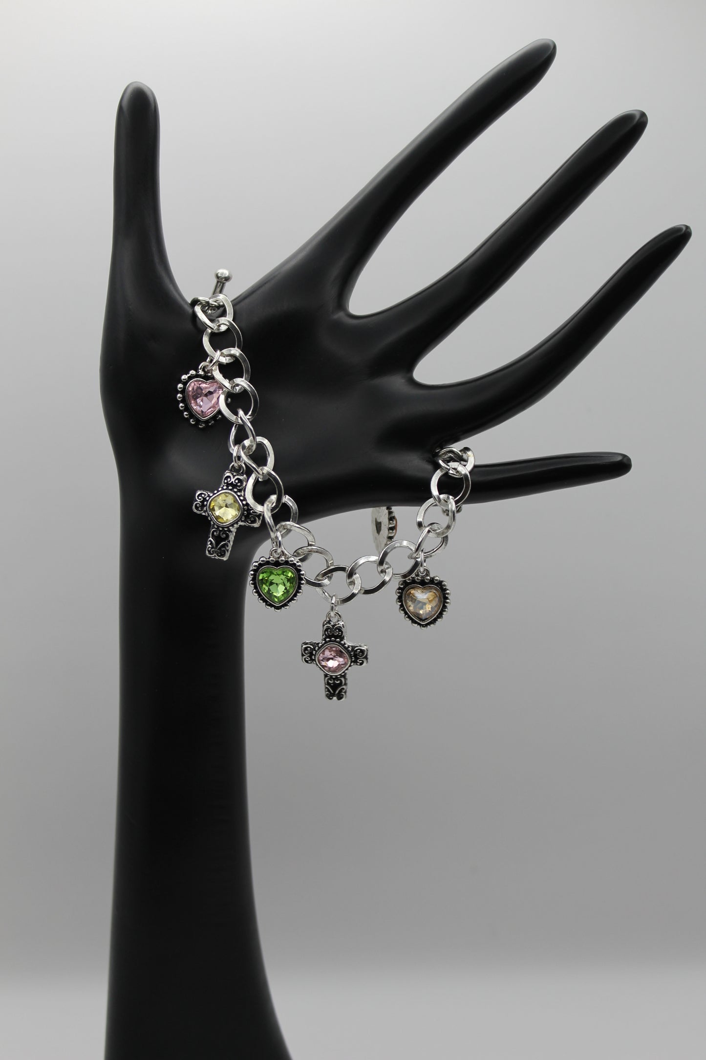 Sacred Hearts Charm Bracelet