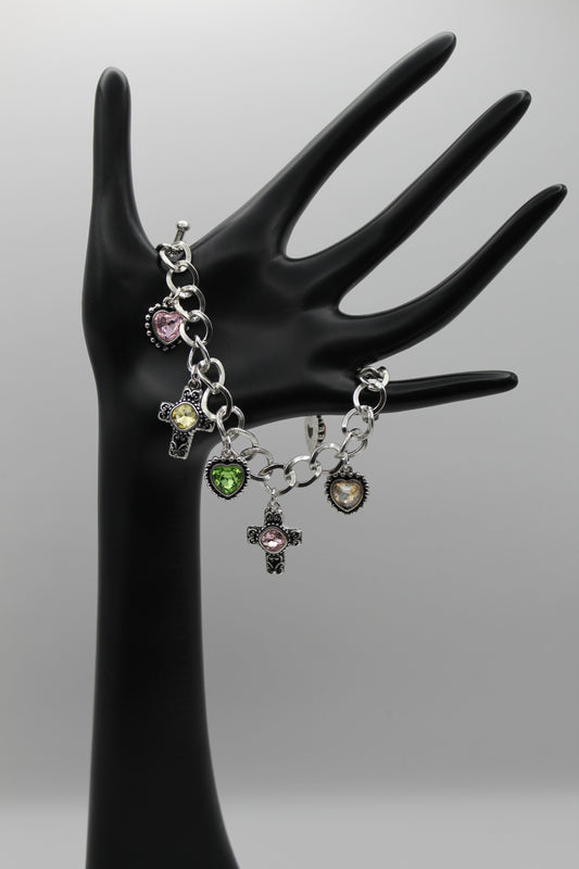 Sacred Hearts Charm Bracelet
