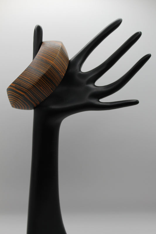 Savannah Stripe Wood Bangle