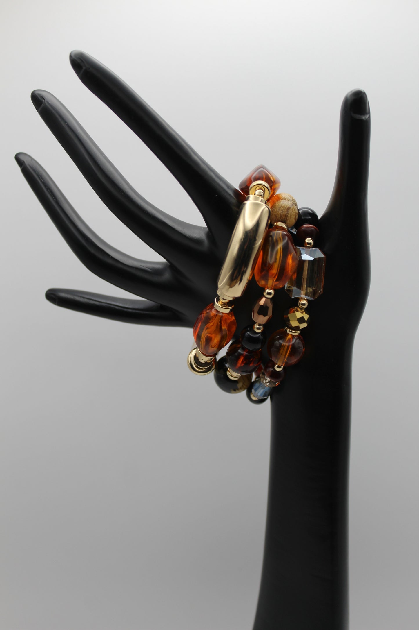 Caramel Ember Bracelet Stack