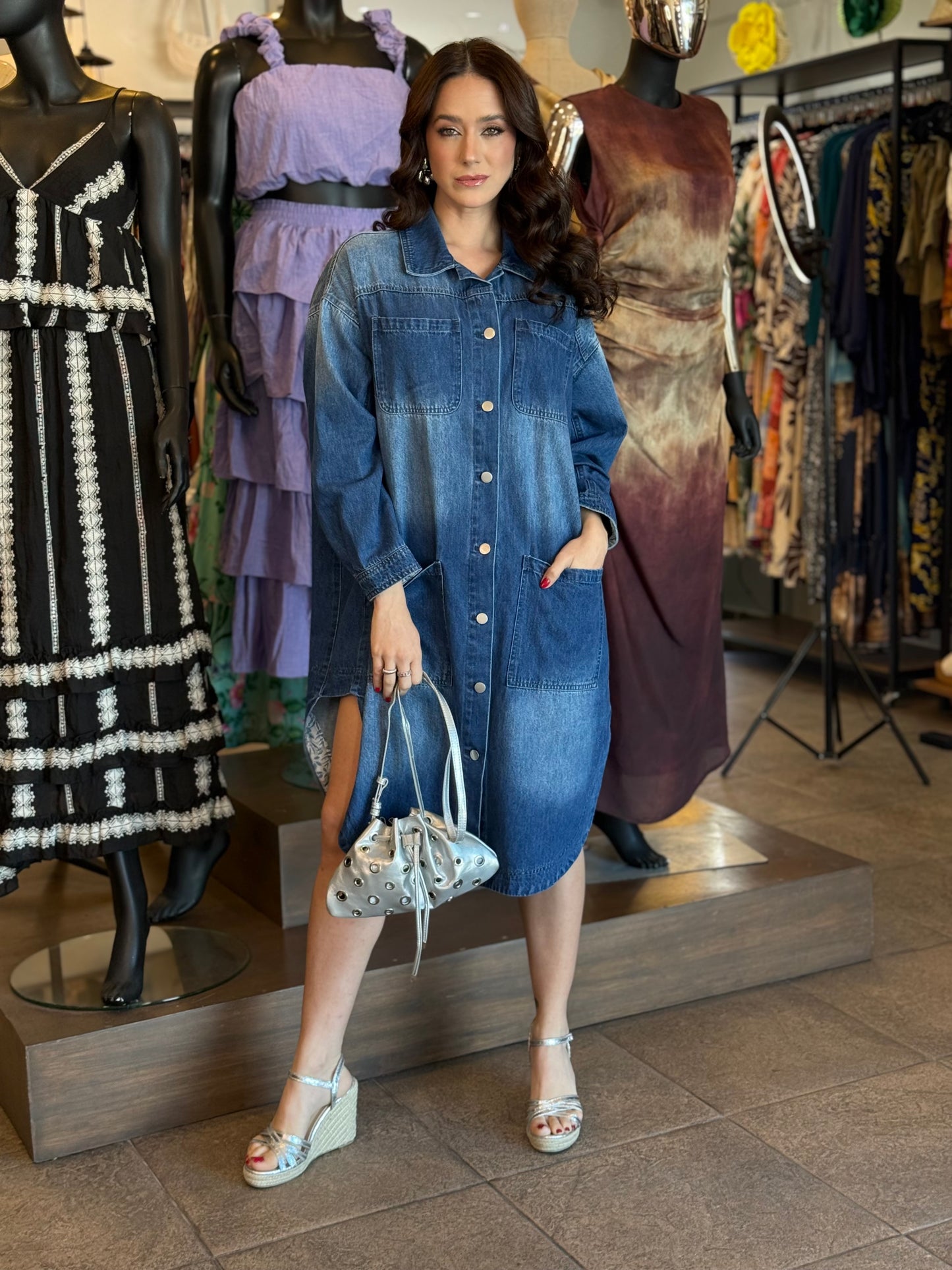 Effortless Denim Shirt Dresde