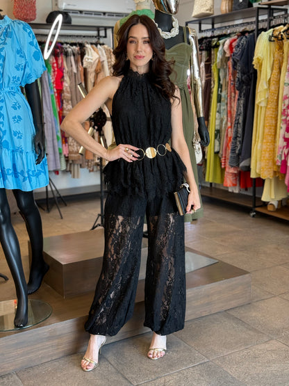 Midnight Lace Jumpsuit