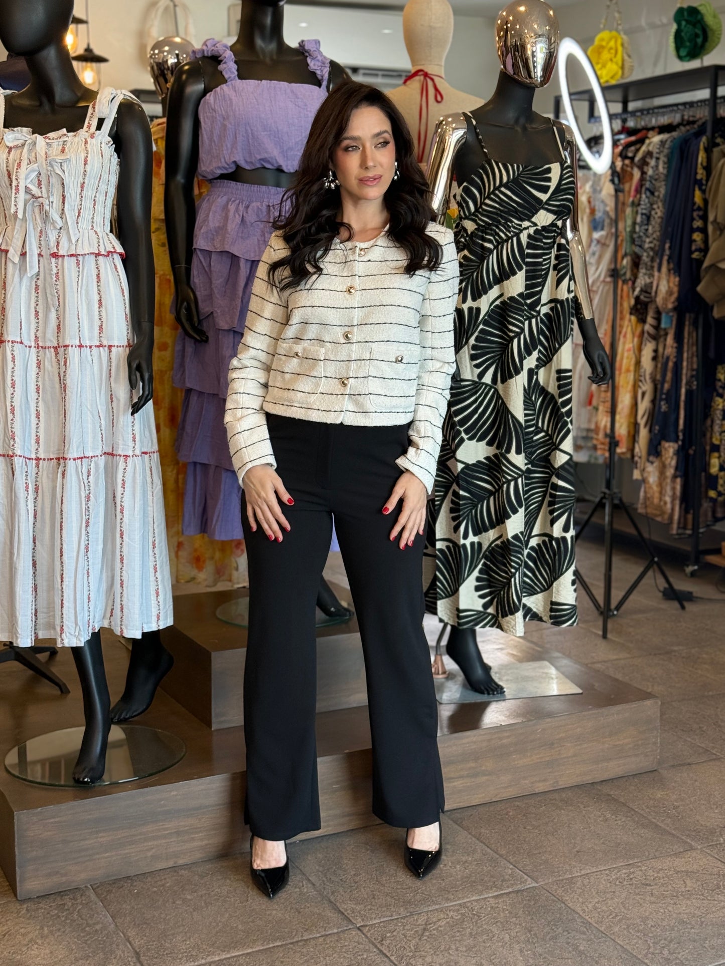 Ivory Parisian Tweed Jacket