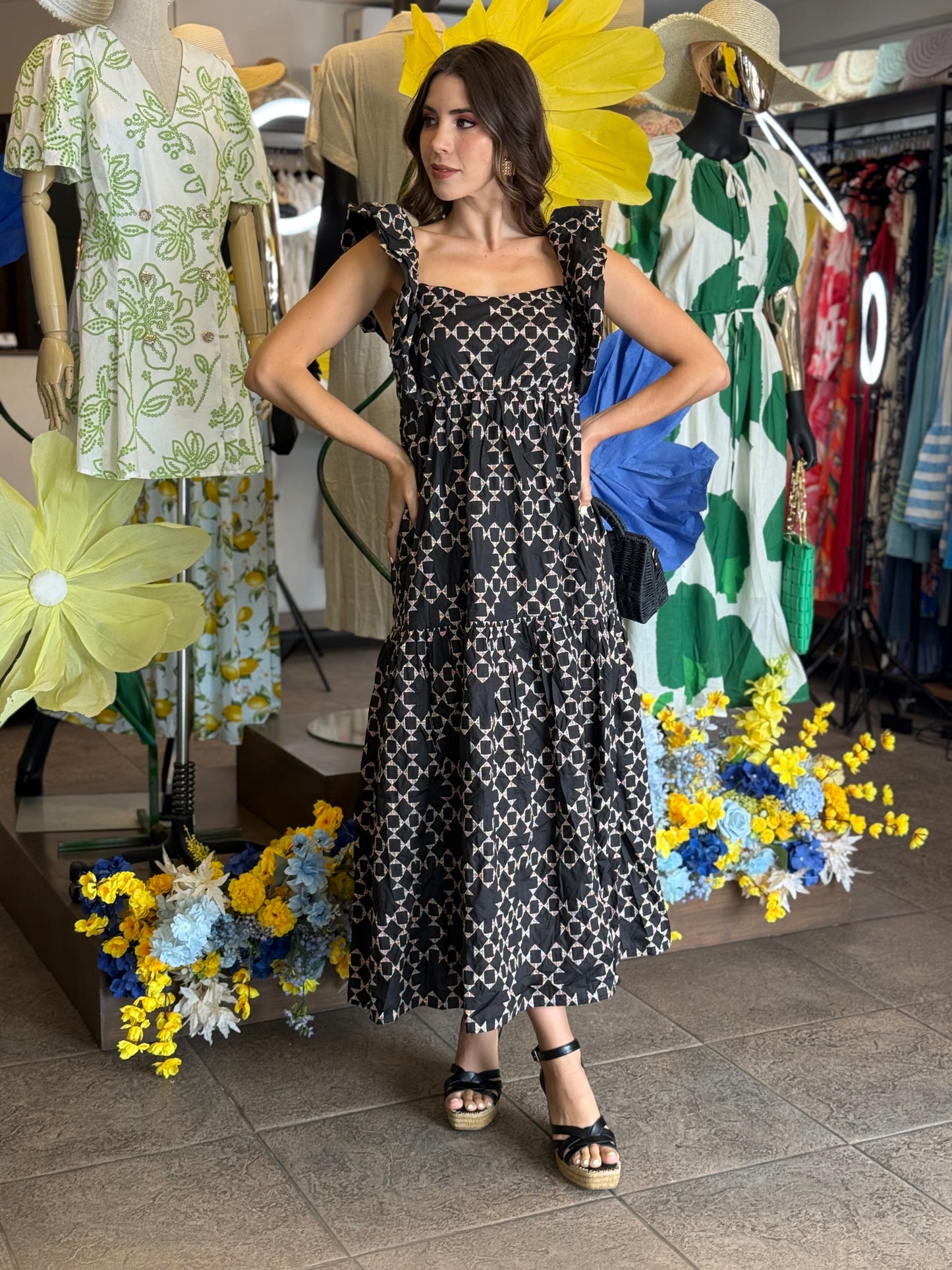 Noir Bloom Dress