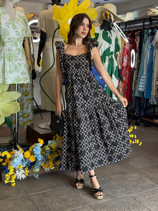 Noir Bloom Dress