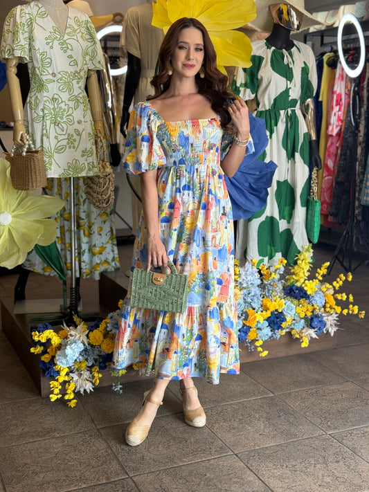 Santorini Skies Dress