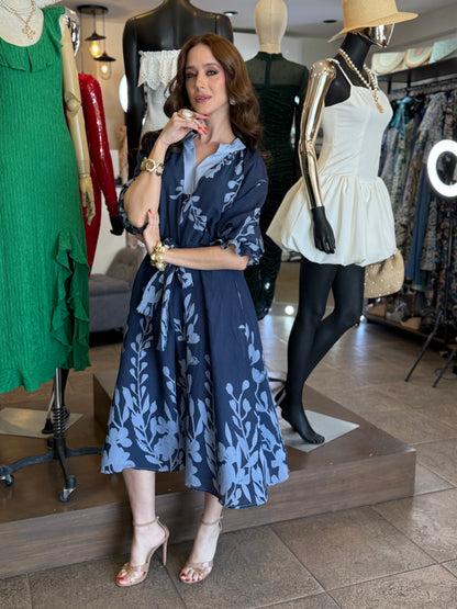 Blue Garden Elegance Dress