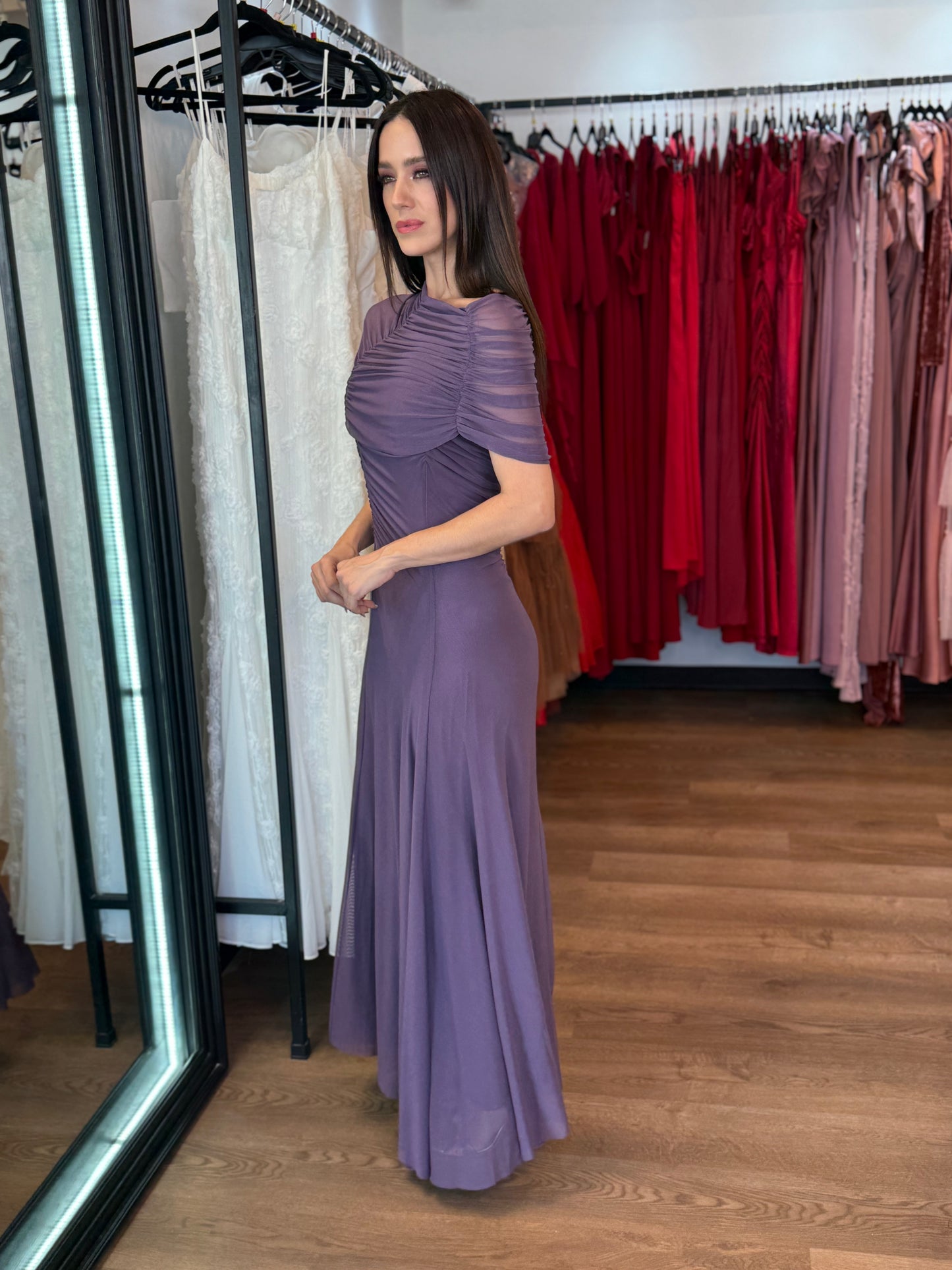 Lavender Drape Dress