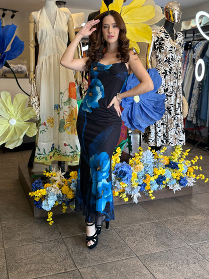 Blue Blossom Elegance Dress