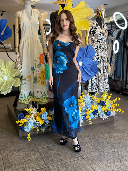 Blue Blossom Elegance Dress