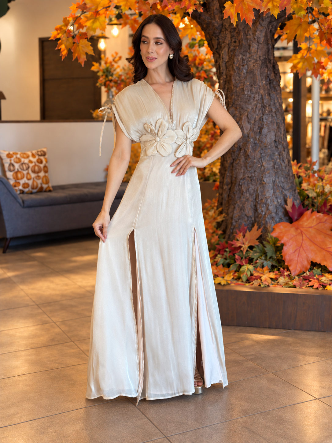 Ivory Blossom Gown