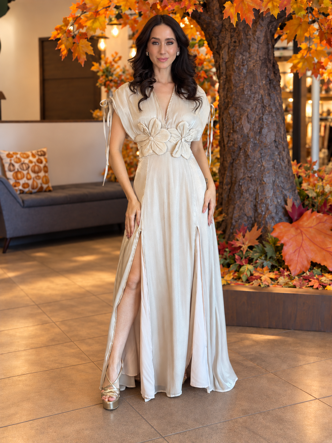 Ivory Blossom Gown