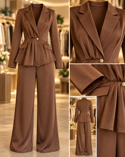Mocha Tailored Set