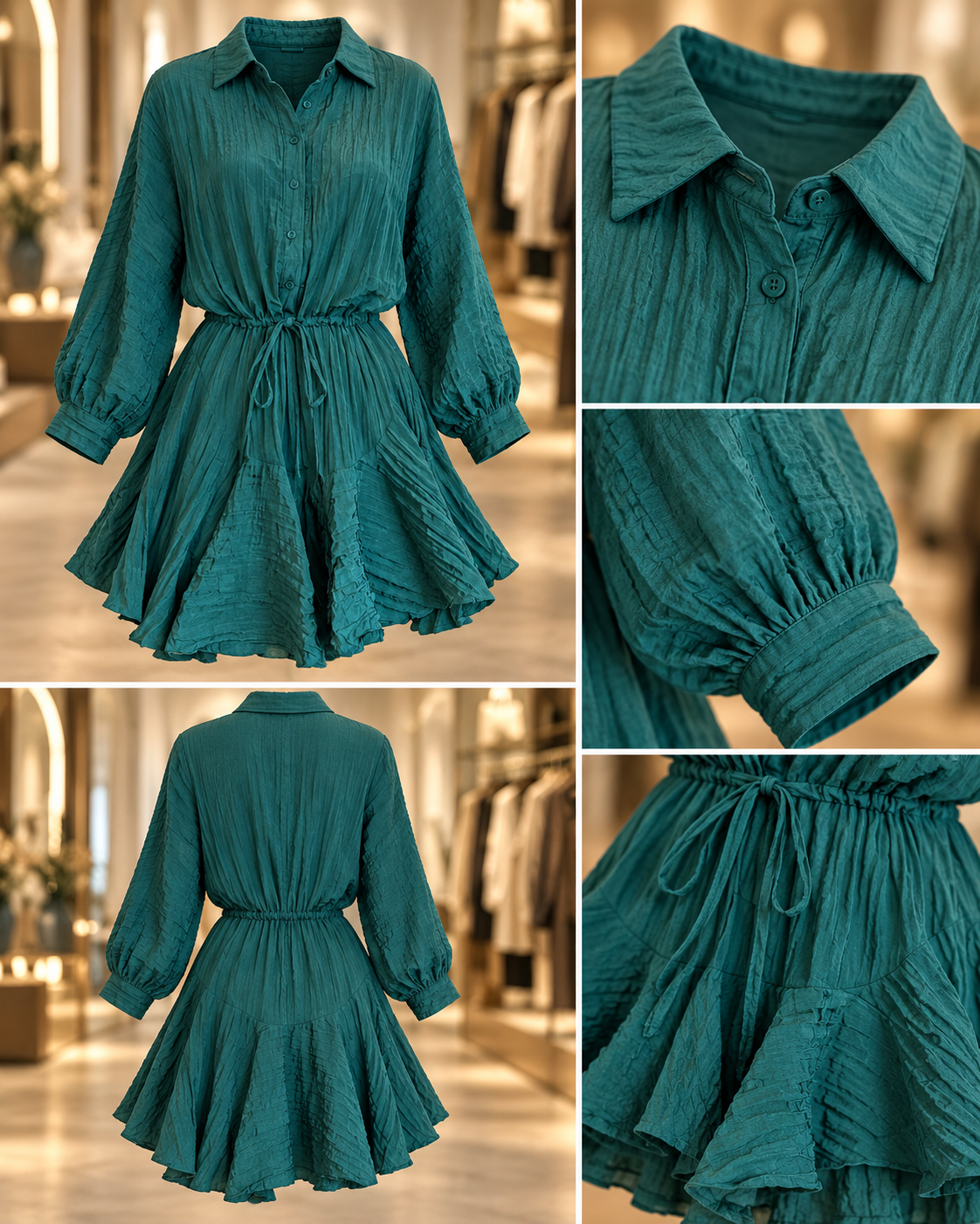 Emerald Flow Dress