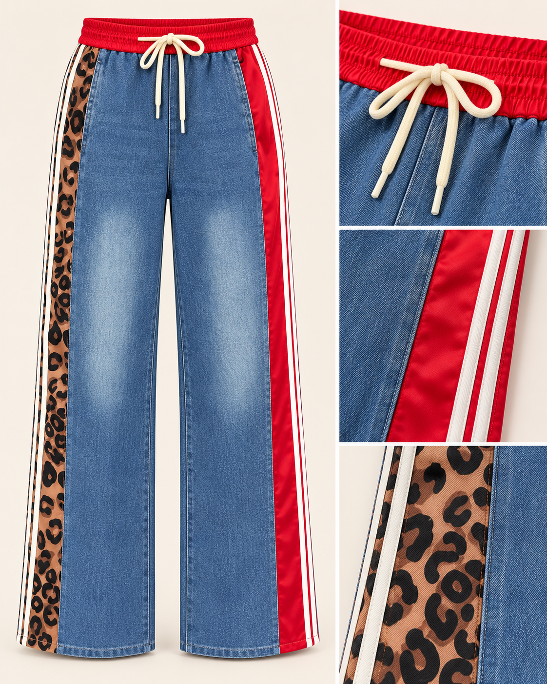Urban Leopard Denim Pants