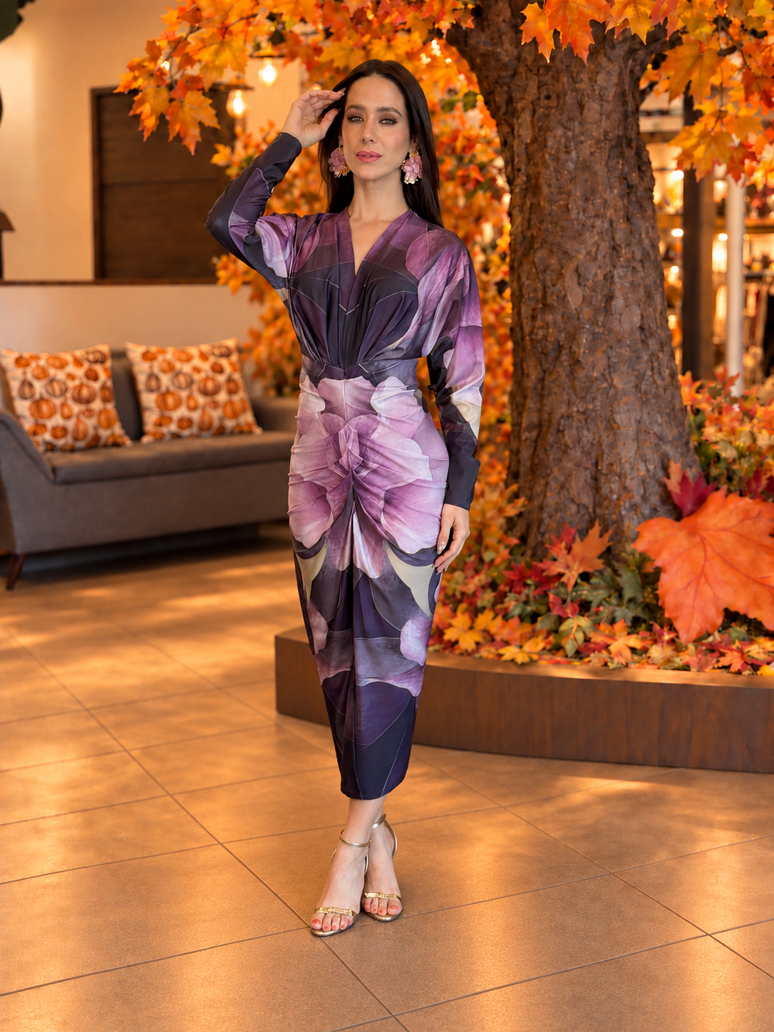 Purple Magnolia Dress