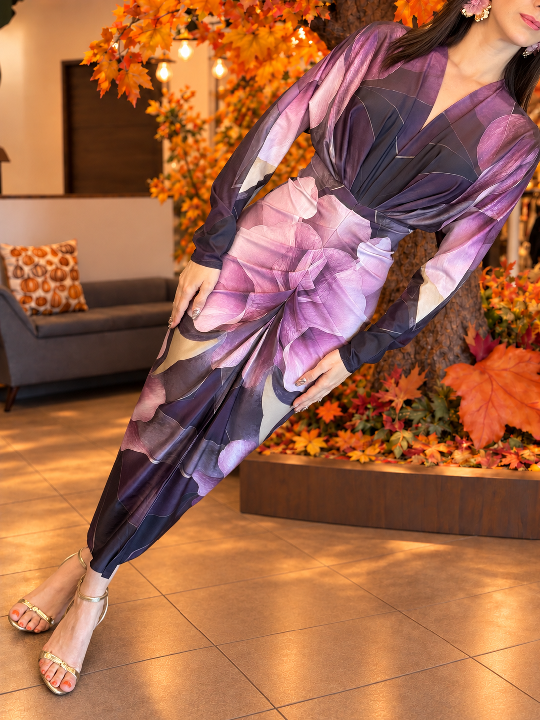 Purple Magnolia Dress