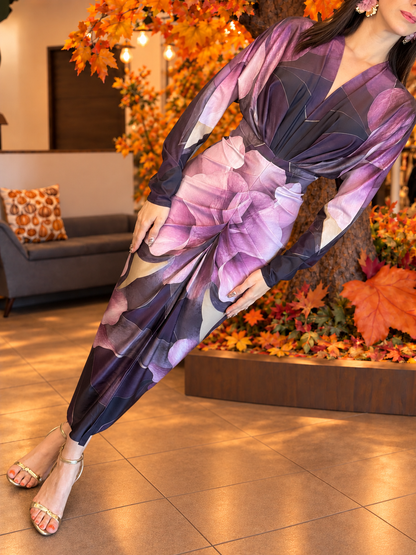 Purple Magnolia Dress