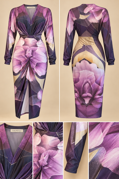 Purple Magnolia Dress