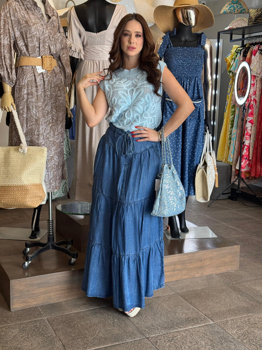 Indigo Breeze Skirt