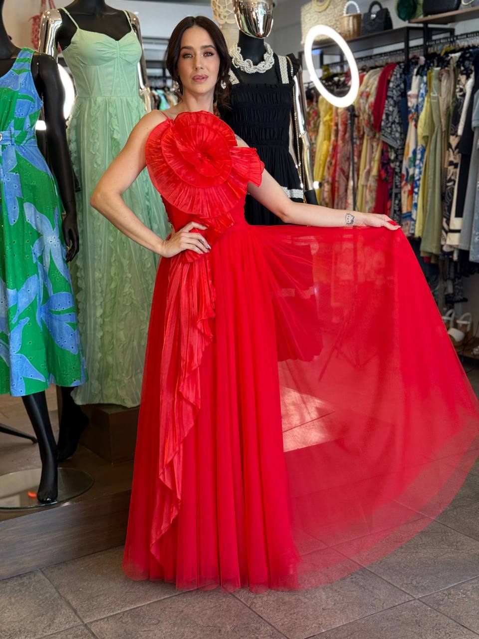 Scarlet Drama Gown