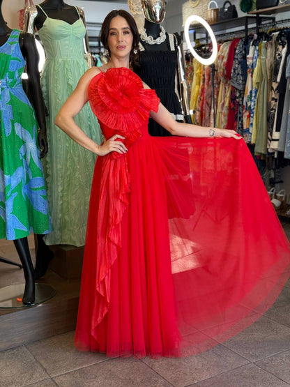Scarlet Drama Gown