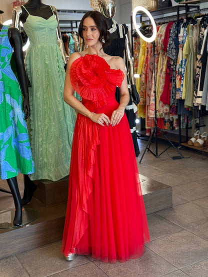 Scarlet Drama Gown