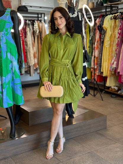 Olive Whisper Dress
